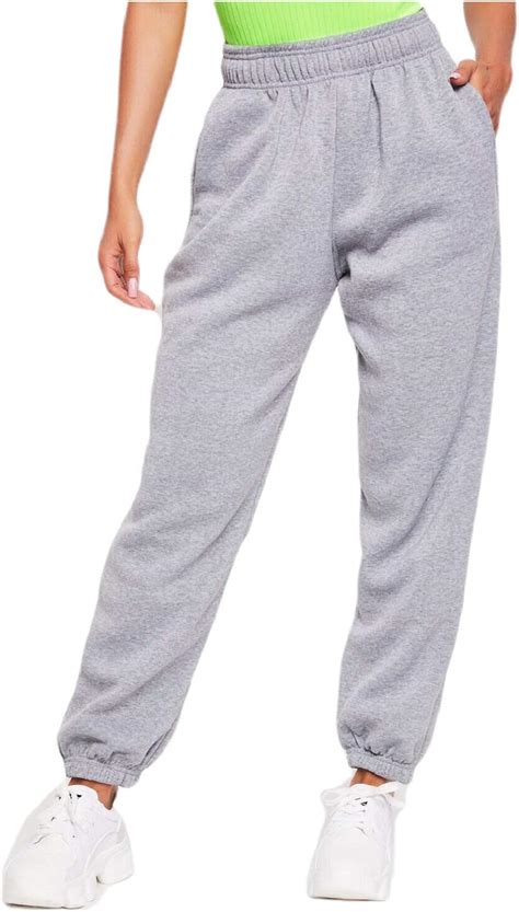 Casually styled sweatpants feature solid color design and slightly loose fit, built-in drawstring for easy waist adjustment, simple design joggers easy to match with sporty t-shirts. . Cinch bottom sweatpants